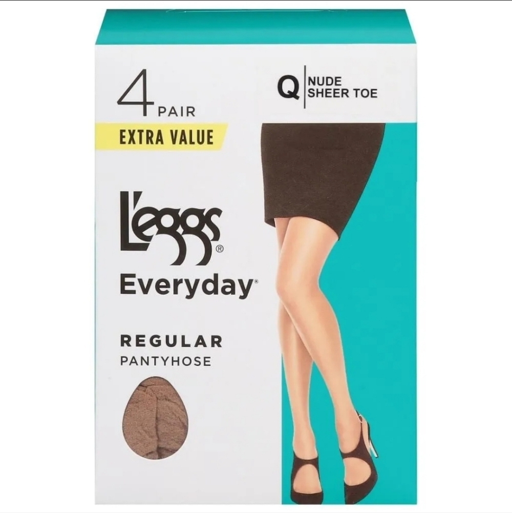 Leggs Everyday Nude Pantyhose Size Q New In Box